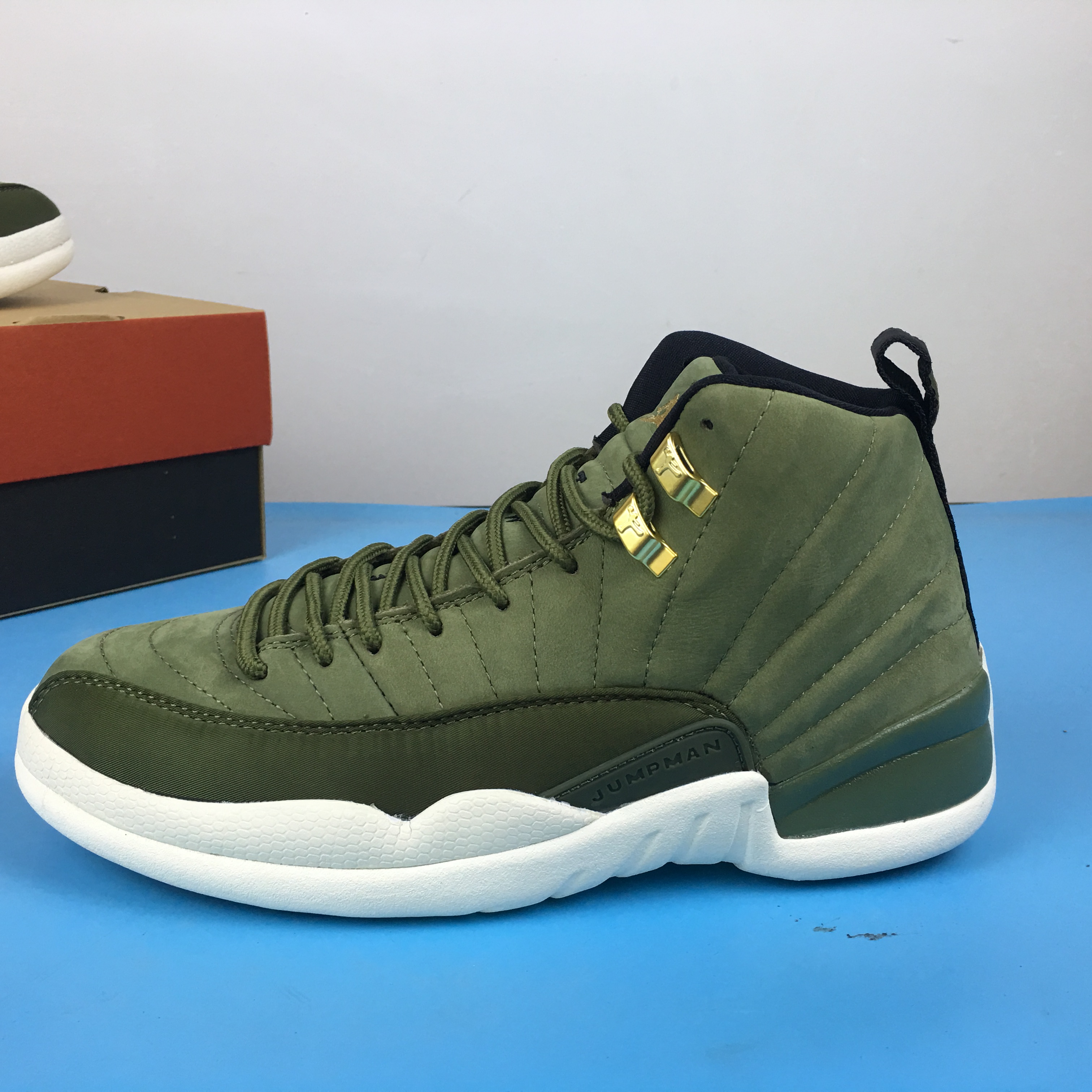 Air Jordan 12 Graduation Pack Green White Shoes